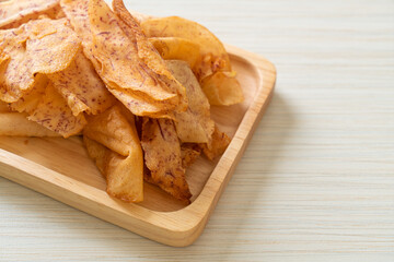 Taro Chips - fried or baked sliced taro