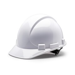white safety helmet isolated on white - obrazy, fototapety, plakaty