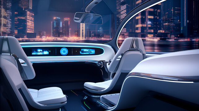 Smart Technology and Ambient Lights: Enhancing the Interior of the Autonomous Electric Vehicle Cabin, I Generated
