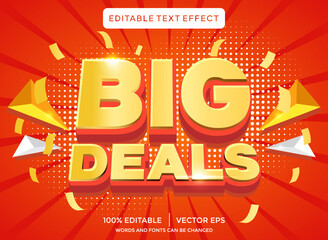  Big deals 3D editable text effect