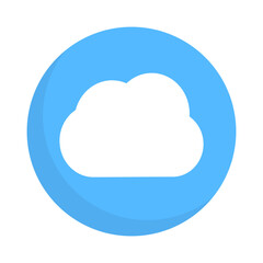 Sky and cloud icon. Cloudy weather. Vector.
