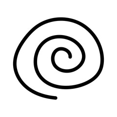 Round spiral icon. Confusion icon. Vector.