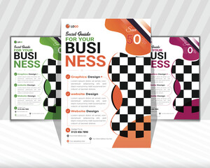 business flyer design template