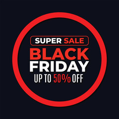 Vector black Friday sale promo, offer, discount post or banner design vector file