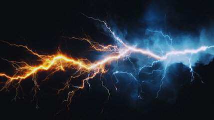 lightning in the night