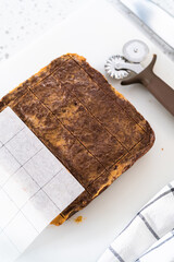 Homemade chocolate peanut butter fudge