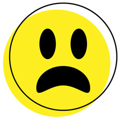 Fototapeta premium Unsatisfied Emoticon