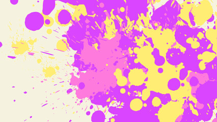 Fototapeta na wymiar Colorful Splatter Paint Grunge Texture Design Background