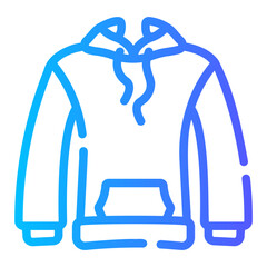 hoodie Line Gradient Icon