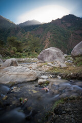 Nepal Long Exposure Mountainous Terrain