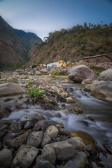 Nepal Long Exposure Mountainous Terrain
