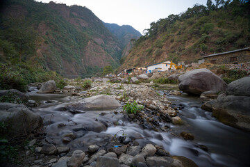 Nepal Long Exposure Mountainous Terrain