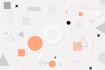 Flat geometric background