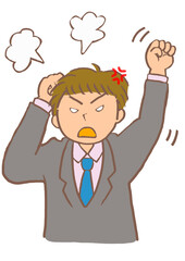 社会行動障害　感情のコントロールができない会社員の男性