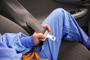 Secure seat belt, Symbol of safety and accident prevention. Emphasizes cautious driving, shielding lives on the road. Vital for driver and passenger