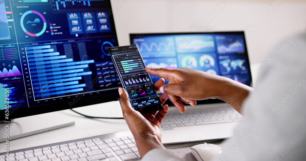 Poster business data analytics dashboard