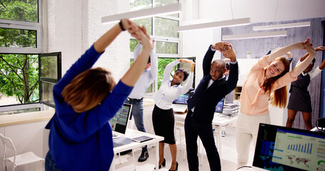 Stretch Exercise In Office