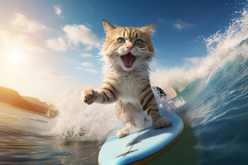 The surfboarding cat. This cat combines courage and recklessness, approaching hobbies with an...