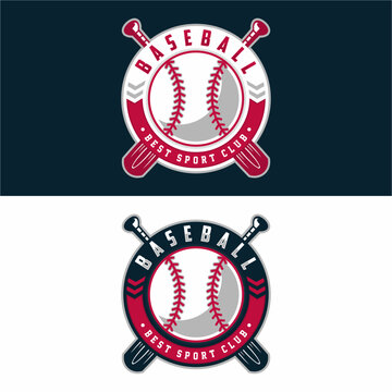 baseball vector mascot logo design with modern illustration concept style for badge, emblem and tshirt printing. baseball emblem illustration for sport team.