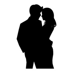 silhouette of couple