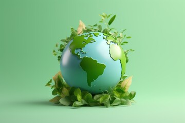 Eco Friendly Planet Earth Background, Save the World, Earth day, Environment Day. Generative AI