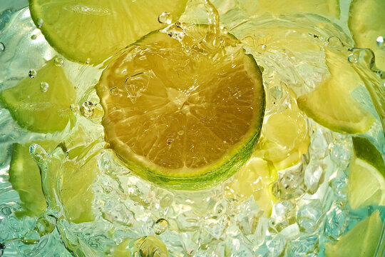 Glass with a fruit drink.