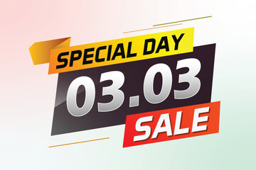 	
special day 03 03 word concept vector illustration with megaphone and 3d style, landing page, template, ui, web, mobile app, poster, banner, flyer, background, gift card, coupon, label, wallpaper