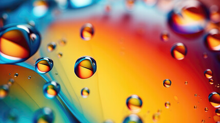 Oil with Water Colorful Abstract Background