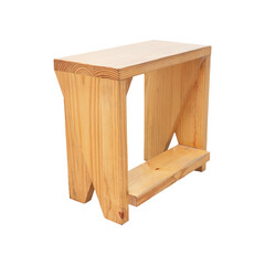 Scandinavian wooden Chairs isolated on white background. Interior design Inspiration. Furniture modern inspiration.