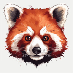 Obraz premium Logo vector illustration of an Red Panda