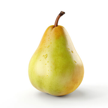 ai generated illustration pear isolated on white background