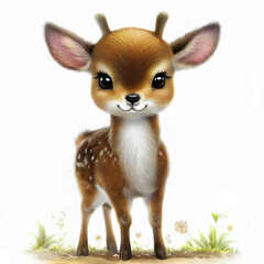 Digital illustration of a young Deer