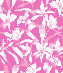 seamless leaf  pattern design
