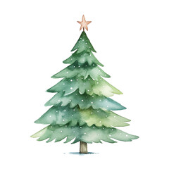 Obraz premium christmas tree illustration for the Christmas festival