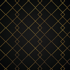Golden abstract linear luxury style 99 pattern, square modern pattern design.