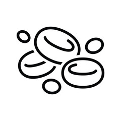 Red blood cells vector icon