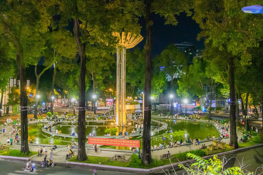 Turtle lake (Ho con rua) in Ho Chi Minh city, Vietnam. 03rd July 2023.