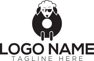 Letter O sheep logo