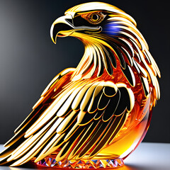 Glass Artistry Unveiled The Beauty and Transparency of Glass Crafts.(Generative AI)