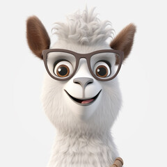 Fototapeta premium Cute animals generative ai. Cartoon colorful.