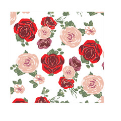 : red rose flower print art