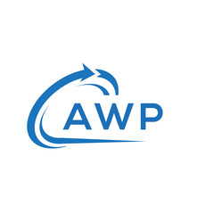 AWP letter logo design on white background. AWP creative initials letter logo concept. AWP letter design.	
