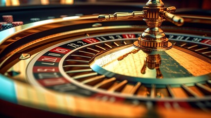casino roulette table, Generative AI