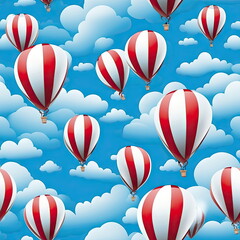 Naklejka premium Seamless Pattern of balloon