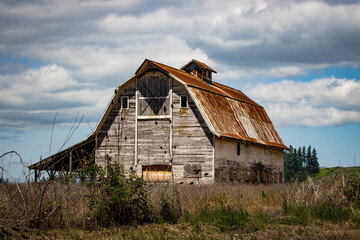 old abandoned barn