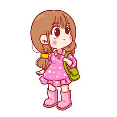 cartoon, character, girl, cute, happy, illustration, boy, kid, child, vector, fun, children, little, set, isolated, school, childhood, kindergarten, young, funny, joy, cheerful, group, smile, kids, st