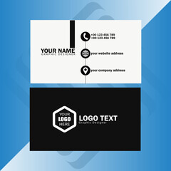 creative business card and name card,horizontal simple clean template vector design