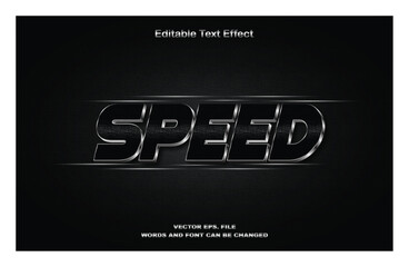 Speed 3d text effect. editable text effect premium vectors. Speed 3D editable text effect template. Fast speed 3d text effect. editable text effect premium vectors