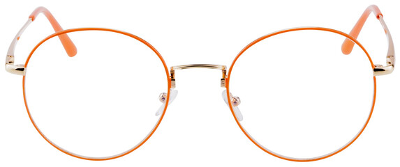 Oval glasses with transparent background