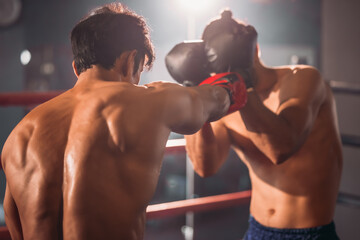 Boxer's determination shines in rounds, contesting with devotion to showcase Thai martial art skills